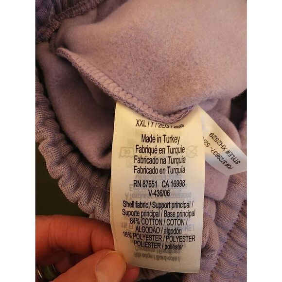 Lacoste NWT fleece jogger lavender size XXL taper fit - Picture 9 of 9